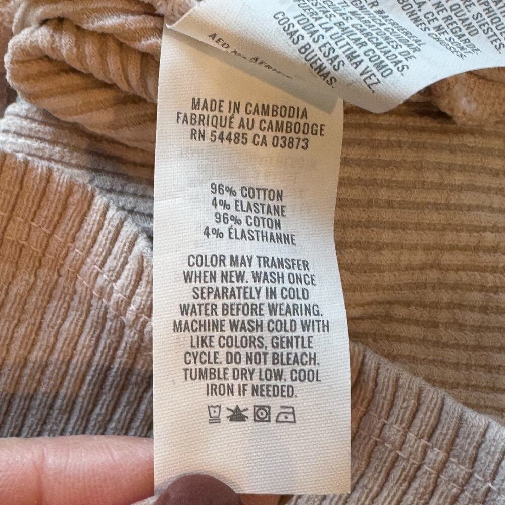 Aerie Ribbed Open Back Fitted T-Shirt Empire Cream Clean Girl Minimalist - XS - Picture 11 of 11